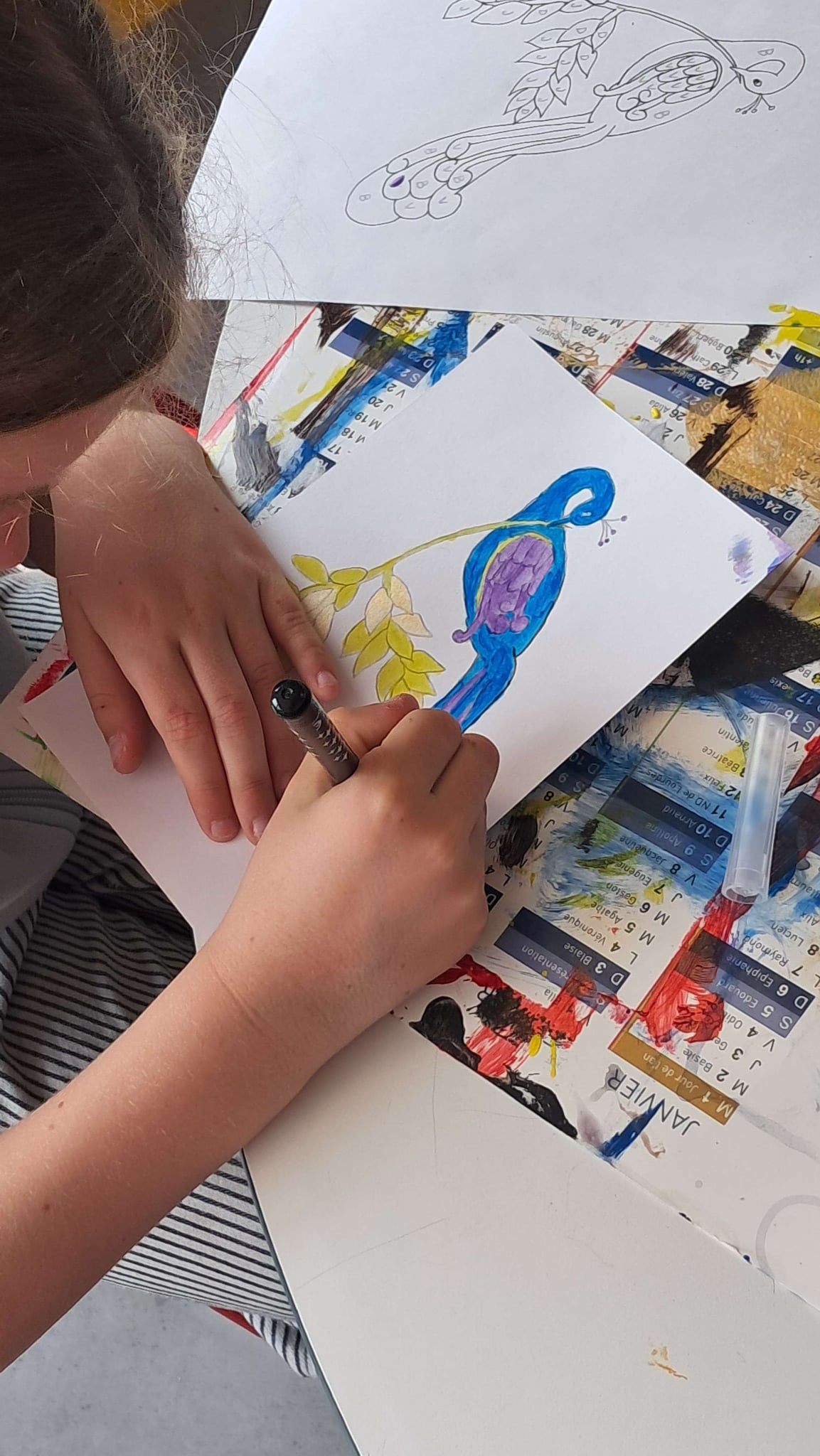 Enluminure et calligraphie — atelier du collectif Ensem